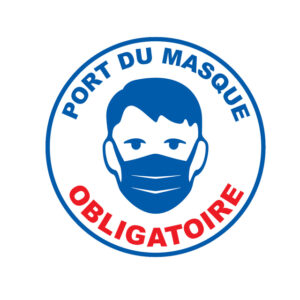 Port du masque obligatoire dans le règlement intérieur.